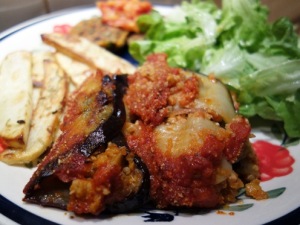 Eggplant Rolls stuffed with Quinoa and ‘Mince’ (gfo, nf)