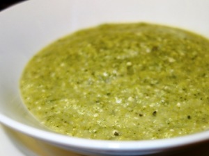 Broccoli and Hemp seed Soup (gf, sf, nf)